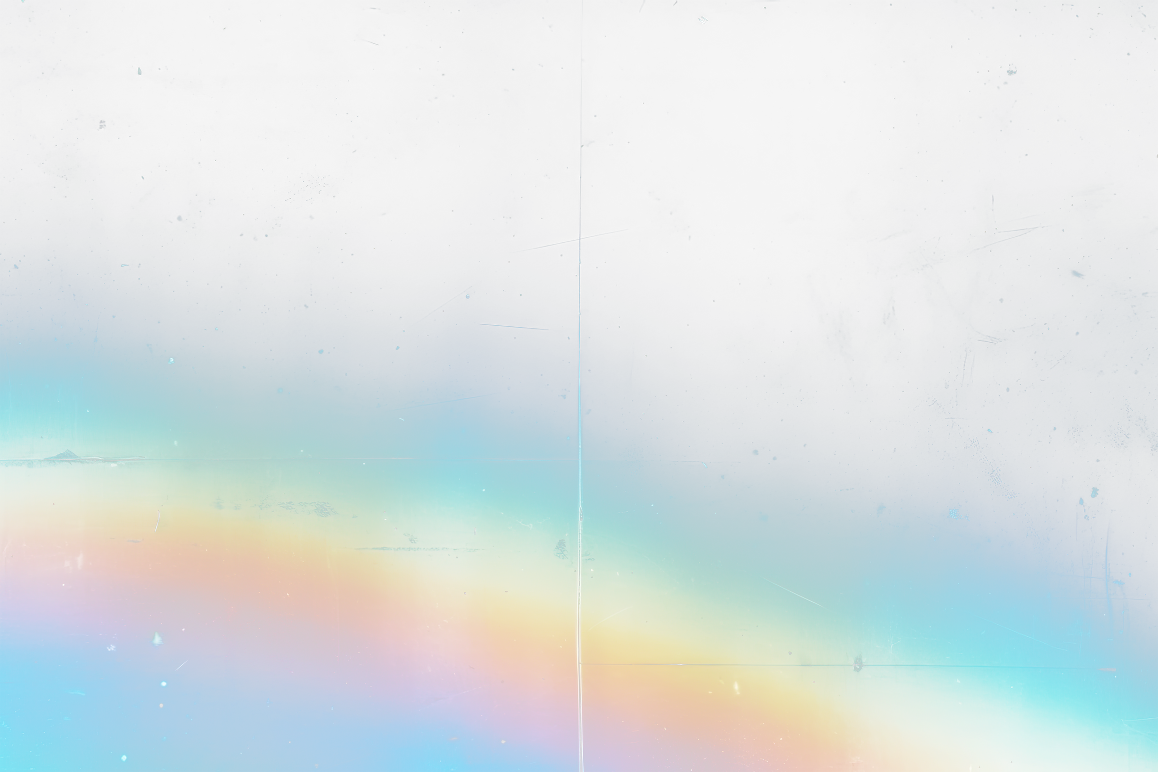 Film texture with rainbow leak overlay effect